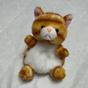 Plush Cat - Orange and White